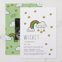 Personalize! Feliz arco-íris verde e estrelas