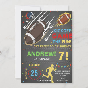 Convites Personalize Festa de Observação de FUTEBOL America