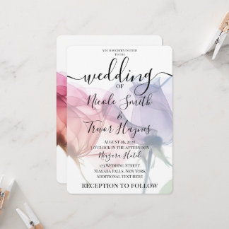 Convites Personalize: Flores de Raio-X Coloridas Casamento