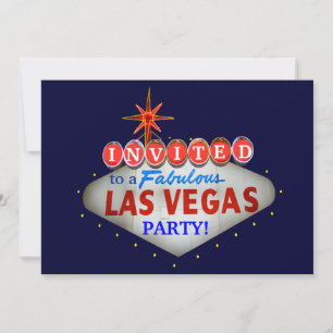 Convites Personalize o sinal de boas-vindas de Las Vegas