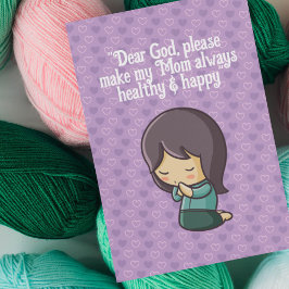 Convites Personalize Praying Woman for Mother's Day