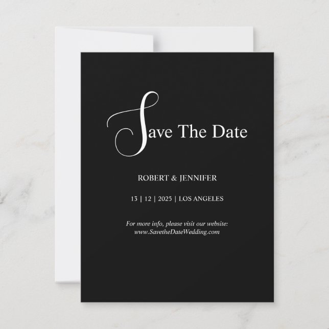 Convites Personalize  save the date cards (Frente)