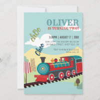Personalize Trem Festa Infantil Bilhete de Trem An