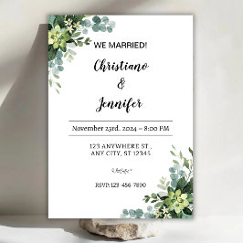 Convites Personalize We married Invitation