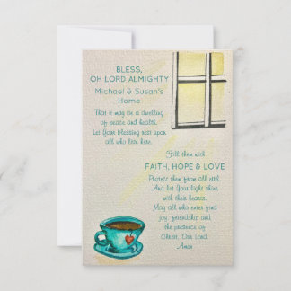 Convites Personalized Bless This Home – Prayer Card