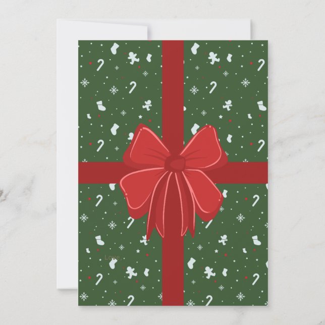 Convites Personalized Christmas Card for a Unique Holiday  (Verso)