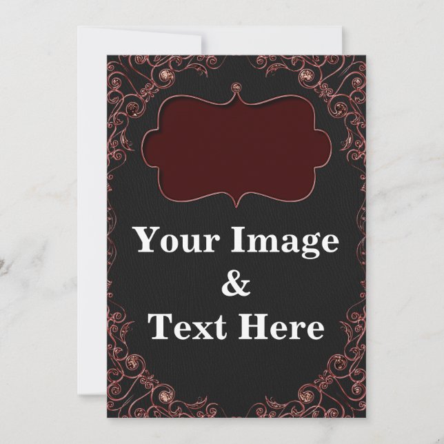 Convites Personalized Custom Your Own Photo & Text Invitati (Frente)