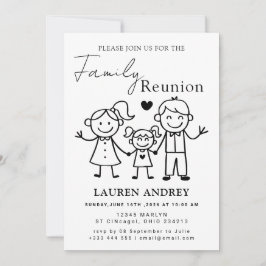 Convites Personalized Family Reunion Party Invitation