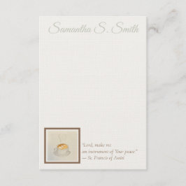 Convites Personalized Heart Coffee Cup Flat Note Card