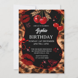 Convites Personalized Kids Birthday Invitation Black Party 