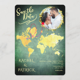 Convites Personalized Map of Our Love Journey Save the Date