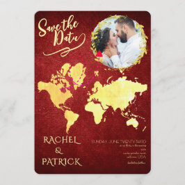 Convites Personalized Map of Our Love Journey Save the Date