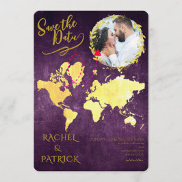 Convites Personalized Map of Our Love Journey Save the Date