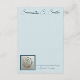 Convites Personalized Rose Flat Note Card