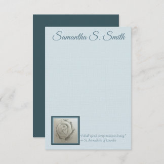 Convites Personalized Rose Flat Note Card