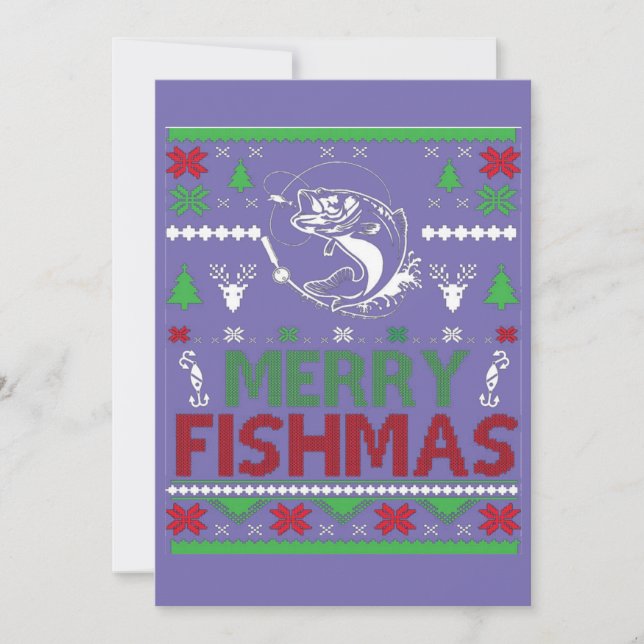 Convites pesca feia de natal (Frente)