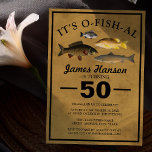 Convites Pesca russa tradicional | 50.o aniversário<br><div class="desc">É O-fish-al Birthday Convite para convidar seus convidados para participar das comemorações. Pescar o convite para o aniversário de 50 anos, que pode ser personalizado em qualquer idade. Fundo russo com texto ousado, quatro espécies diferentes de peixes e um modelo de aniversário fácil de personalizar. Muito masculina e perfeita para...</div>