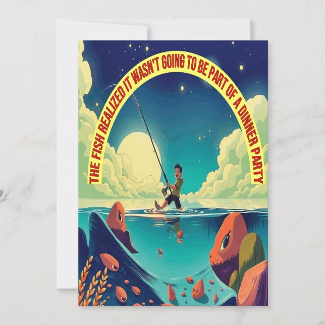 Convites Pesca Sob As Estrelas (Frente)