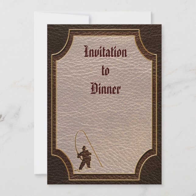 Convites Pescador De Pele Escuro (Frente)