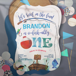Convites Pescaria No Primeiro Aniversário, Pequeno Pescado
