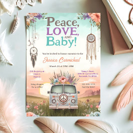 Convites Pêssego bonito e Paz Azul, Amor e Chá de fraldas