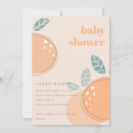 Convites Pêssego Cinto Escamoteado Laranja Chá de fraldas N