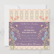 Pêssego De Coral Elegante E Ameixa