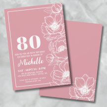 Pêssego Floral Aniversário de 80 anos