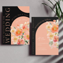 Pêssego Laranja Arco Moderno e Casamento Floral Ne