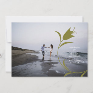 CONVITES PÊSSEGO MOD & OLIVE CASAMENTO DE TULIP SALVE A DAT