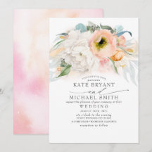 Pêssego Rosa Esbranquiçado e Casamento Elegante Fl