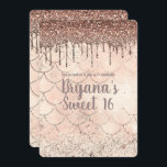 Convites Pessegueira Rosa Pêssego Derramada Sereia Doce 16<br><div class="desc">Personalizar para qualquer evento.</div>