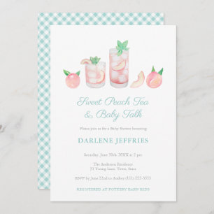 Convites Pessegueiro Doce, Sexo, Chá de fraldas Neutro