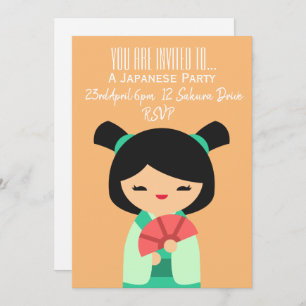 Convites Pessegueiro rosa japonês, festa no Japão