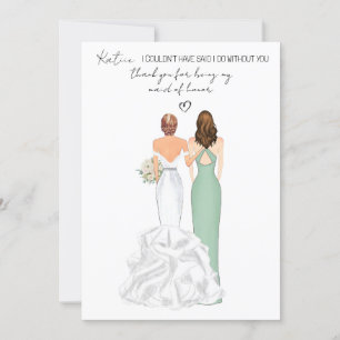 Convites Pessoal Obrigado por ser minha Madrinha de casamen