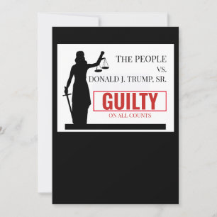 Convites Pessoas contra o veredicto de Trump Guilty