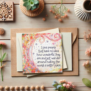 Convites Pessoas que fazem o mundo melhor, obrigado