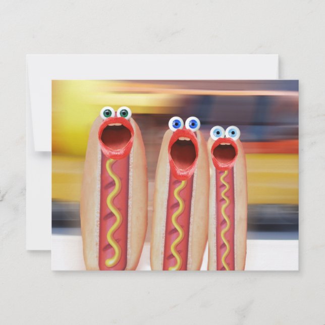 Convites Pessoas Salsicha (Frente)