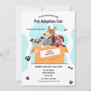 Convites Pet Adotion Fair