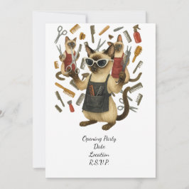 Convites Pet grooming hairdresser for cat lovers