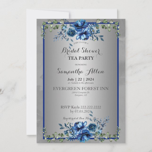 Convites Petais Botânicos do Amor: Junte-se a Nós para uma  (Frente)