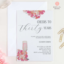 Petais e aniversário de 30 anos Prosecco - Chic Fl