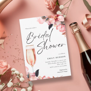 Convites Petais e Chá de panela Floral Prosecco