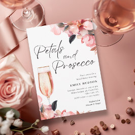 Convites Petais e Chá de panela Floral Prosecco