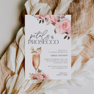 Convites Petais e Chá de panela Floral Prosecco
