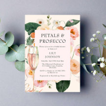 Petais e Chá de panela Floral Prosecco