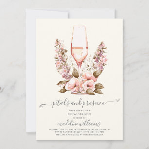 Convites Petais e Chá de panela Floral Prosecco
