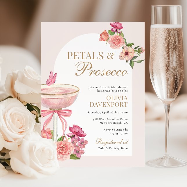 Convites Petais e Chá de panela Prosecco de Arca Floral (Criador carregado)