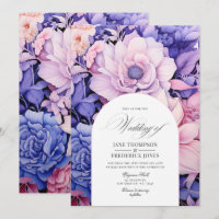 Petal Rosa, Cornflower Blue & Mauve Casamento Flor