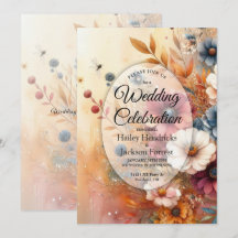 Pétalas de Colheita e Céus Pintados Casamento